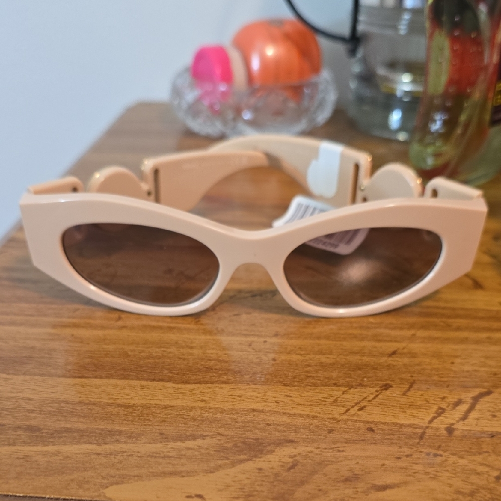 Versace Cream Women's Sunglasses